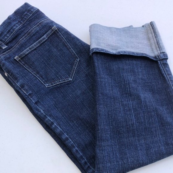 DESIGNER LYNN CANTIN BOYFRIEND CROP JEANS 12/31x26 🦋 - Picture 7 of 9